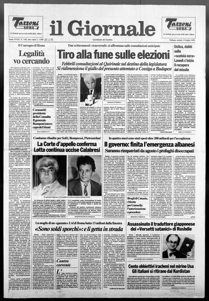 Il giornale : quotidiano del mattino